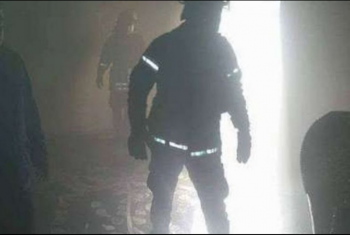  حريق بمستشفى ههيا المركزي