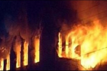  مصرع طالبة وخالتها إثر حريق التهم منزلا بكفر صقر