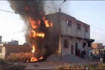  الكهرباء تحرق منزلا في كفر يوسف بالزقازيق