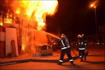  إصابة 6 مواطنين في حريق بمخزن للإسفنج بالإبرهيمية
