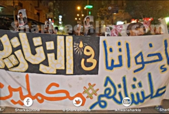 مسيرة لثوار منيا القمح تزامناً مع الذكري الثالثة لمذبحة المنصة