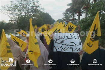  بالصور..  ثوار فاقوس يتظاهرون ضد الإهمال الطبي بحق المعتقلين