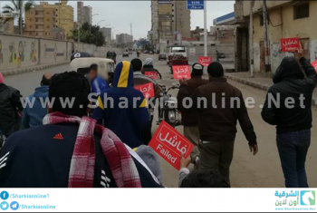  بالصور. مسيرة في حسينية الزقازيق تطالب بوقف الانتهاكات ضد الشباب