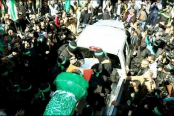  غزة تزف القائد القسامي مازن فقها بعد اغتياله علي يد الاحتلال