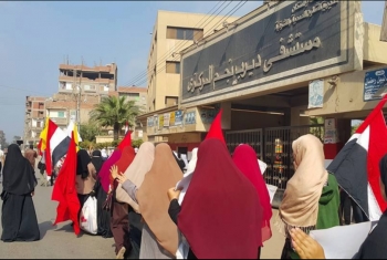 مسيرة حاشدة لثوار ديرب نجم ضمن جمعة 