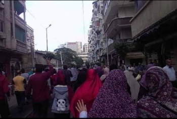  مظاهرات تدعو لإسقاط الانقلاب في عزبة سعد بالإسكندرية
