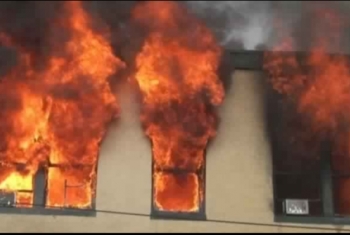  اندلاع حريق في معهد الحسينية الأزهري أثناء الامتحانات