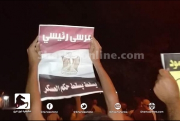  مسيرة بقرية النعامنة بمنيا القمح تطالب بالقصاص لدماء الشهداء