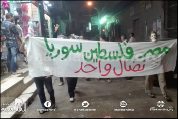  بالصور.. مسيرة ليلية لثوار منيا القمح تنديدا بالانقلاب العسكرى