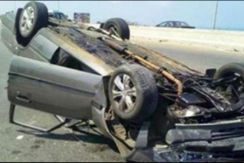  مصرع سائق من فاقوس في حادث انقلاب سيارة على صحراوي الإسماعيلية